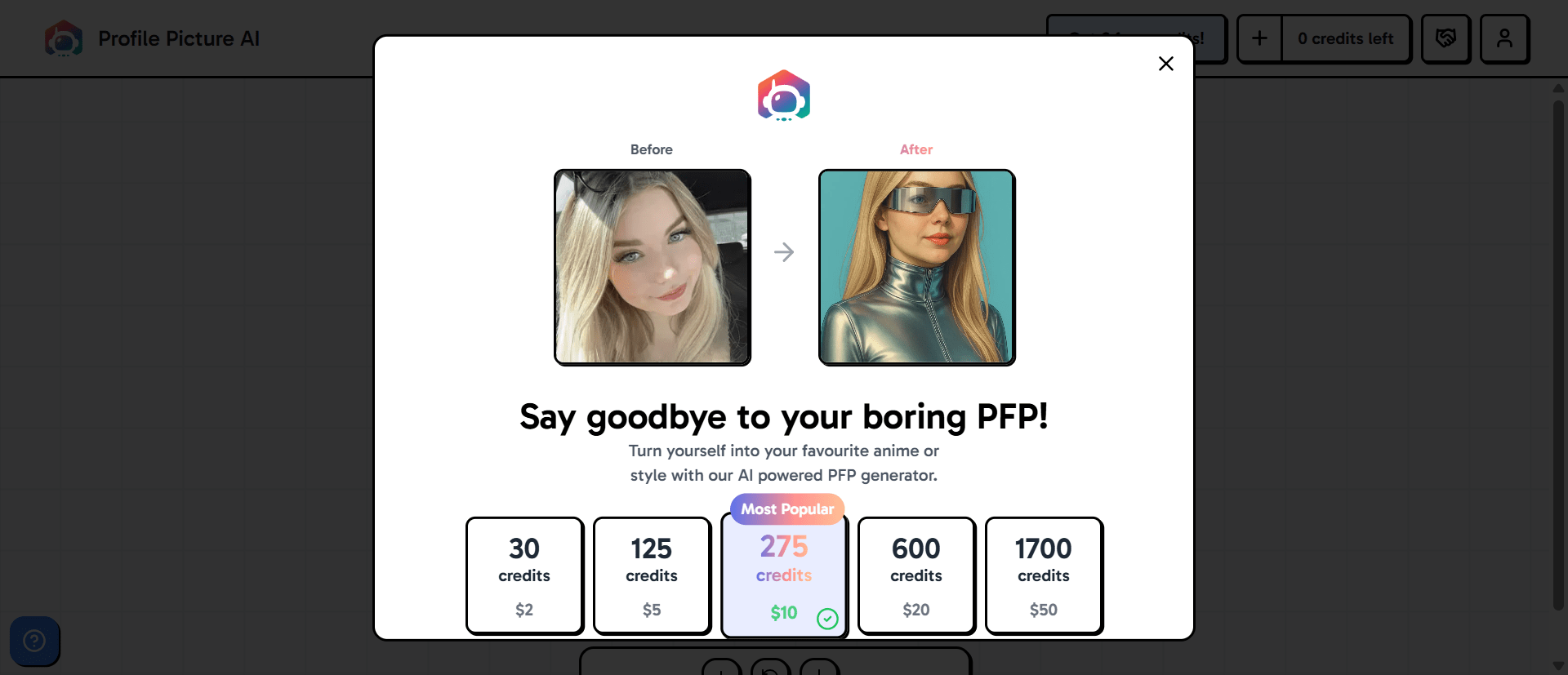 Profile Picture AI Pricing